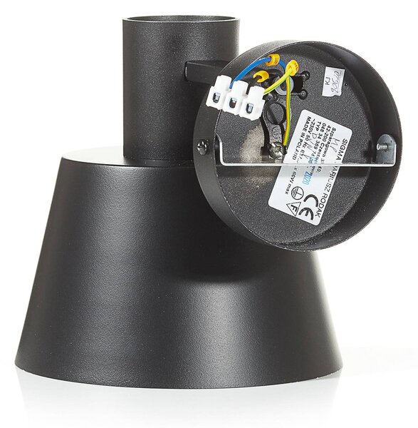 Kinkiet Dunka SIGMA, możliwość ściemniania, czarny, salon / jadalnia, metal, nowoczesny