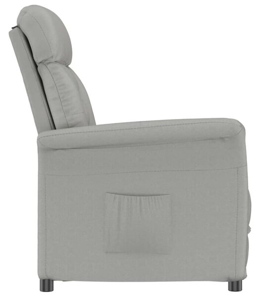 Fotel recliner jasnoszary jasnoszary 70.5 x 96.5 x 95 cm