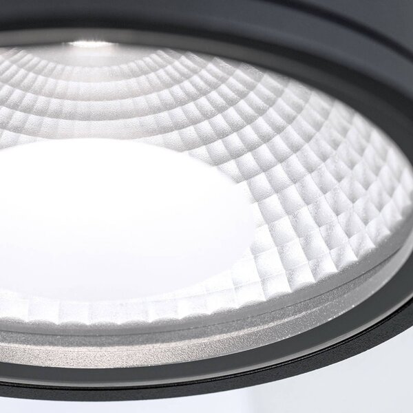 ORION Reflektor LED Sputnik IP65 Ø 14,5 cm czarny, czarny, łazienka, aluminium, nowoczesny