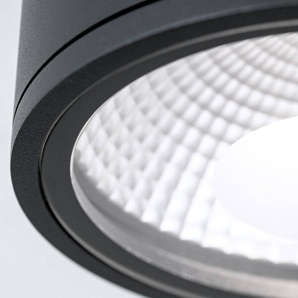 ORION Reflektor LED Sputnik IP65 Ø 14,5 cm czarny, czarny, łazienka, aluminium, nowoczesny
