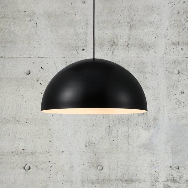 Nordlux Lampa wisząca Ellen, możliwość ściemniania, czarny, salon / jadalnia, metal, skandynawski