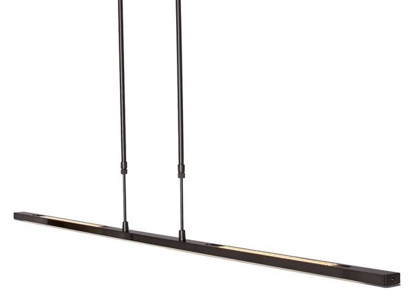 Steinhauer Lampa wisząca Zelena, możliwość ściemniania, czarny, salon / jadalnia, metal, nowoczesny
