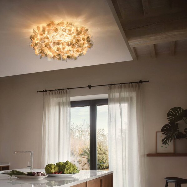 Slamp Kinkiet designerski Clizia Mama Non Mama, możliwość ściemniania, mosiężny / złoty, salon / jadalnia, tworzywo sztuczne, design