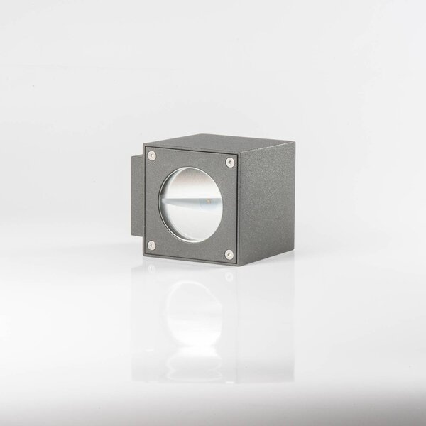 Kinkiet zewnętrzny LED Jarno Lucande, czarny, aluminium, nowoczesny