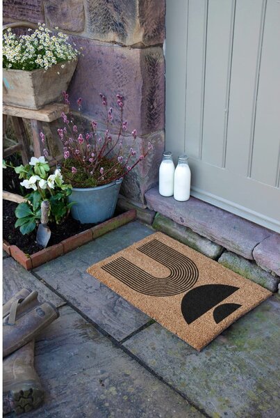 Wycieraczka z włókna kokosowego 40x60 cm Half Moon – Artsy Doormats