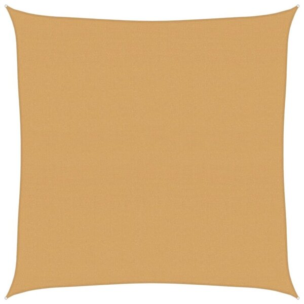Żagiel przeciwsłoneczny, 160 g/m², piaskowy, 7x7 m, hdpe