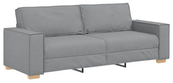 Sofa 3-osobowa jasnoszara 180 cm tkanina