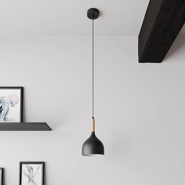 Lampa wisząca Noak Luminex, możliwość ściemniania, czarny, salon / jadalnia, metal, nowoczesny