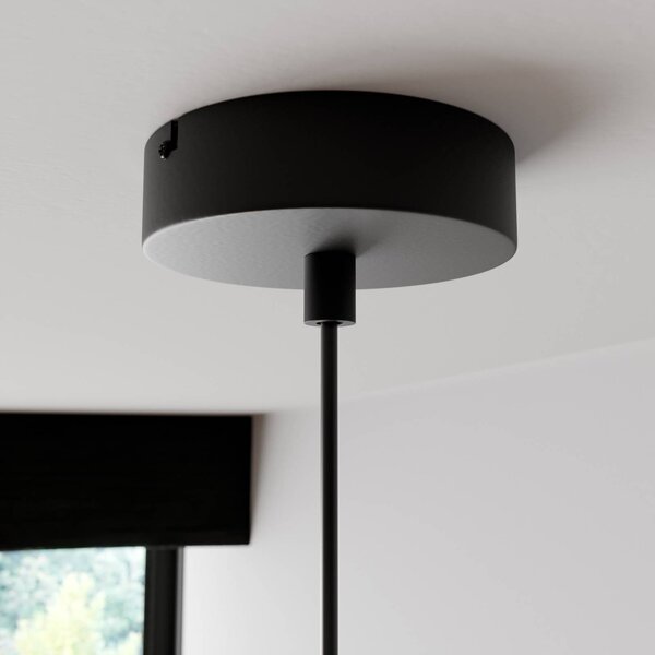 Lampa wisząca Noak Luminex, możliwość ściemniania, czarny, salon / jadalnia, metal, nowoczesny