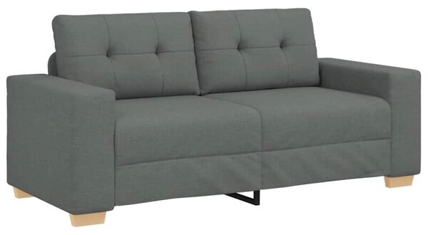 Sofa dwuosobowa, ciemnoszara, 180x77x82 cm, tkanina