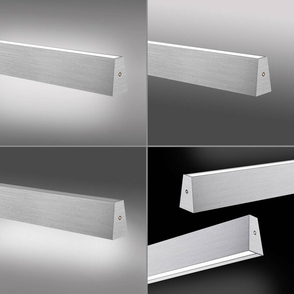 PURE Lampa wisząca E-Motion, możliwość ściemniania, aluminiowy / szary / cynkowy, salon / jadalnia, aluminium, nowoczesny