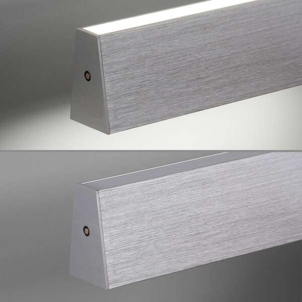 PURE Lampa wisząca E-Motion, możliwość ściemniania, aluminiowy / szary / cynkowy, salon / jadalnia, aluminium, nowoczesny