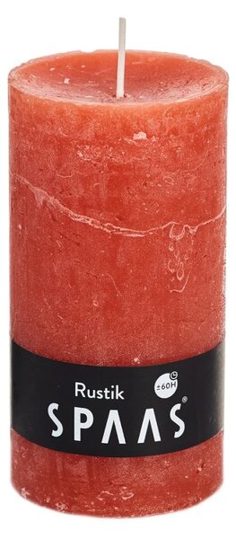 Świeca rustykalna SPAAS RUSTIK 13 cm pomarańczowa