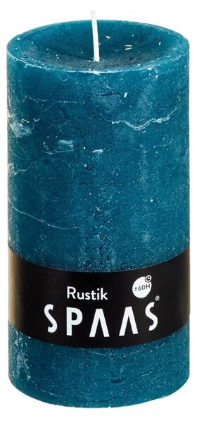 Świeca pieńkowa SPAAS RUSTIK 13 cm niebieska