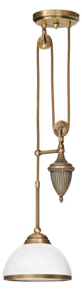 Lampa mosiężna z 1 kloszem R-S1PB