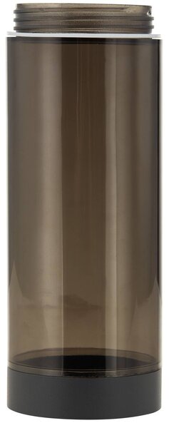 Lampa cokołowa Lindby Statius, antracyt, żelazo, czujnik, 45 cm Statius, czarny, metal, nowoczesny