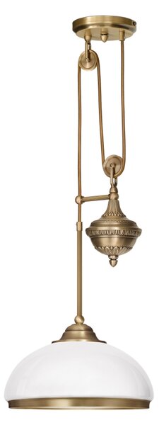 Lampa mosiężna z 1 kloszem R-S1PM