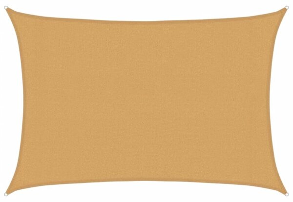 Żagiel przeciwsłoneczny, 160 g/m², piaskowy, 3x4 m, hdpe