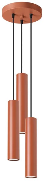 Nowoczesna czerwona lampa trzyramienna - M060-Kejo