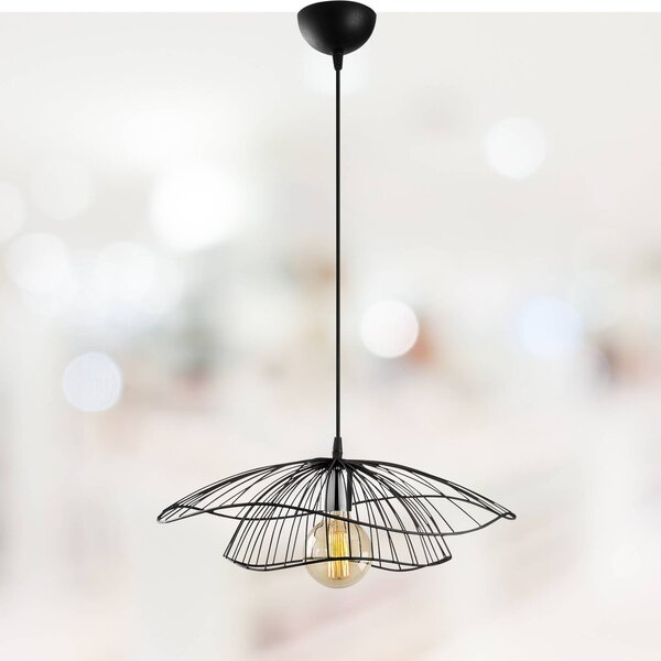 Lampa wisząca Tel 6500 Opviq, możliwość ściemniania, czarny, salon / jadalnia, metal, nowoczesny