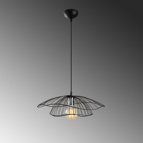 Lampa wisząca Tel 6500 Opviq, możliwość ściemniania, czarny, salon / jadalnia, metal, nowoczesny