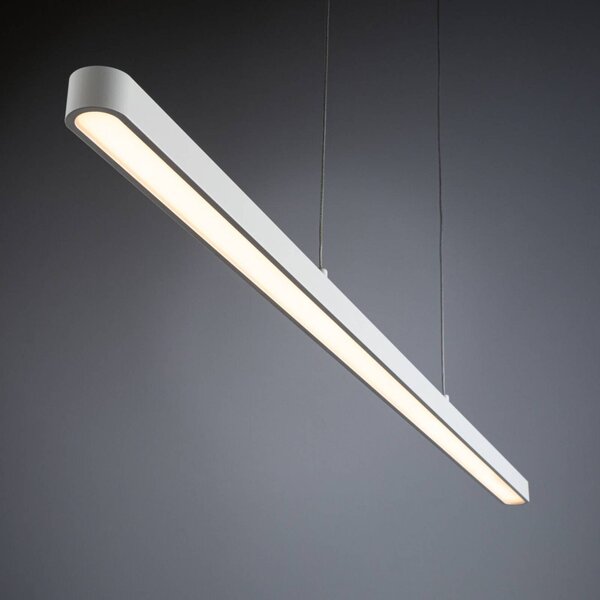 Paulmann Lampa wisząca Lento, możliwość ściemniania, biały / opal, salon / jadalnia, aluminium, nowoczesny