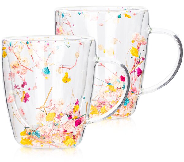 4Home Szklanka termiczna Floral Hot&Cool 300 ml, 2 szt