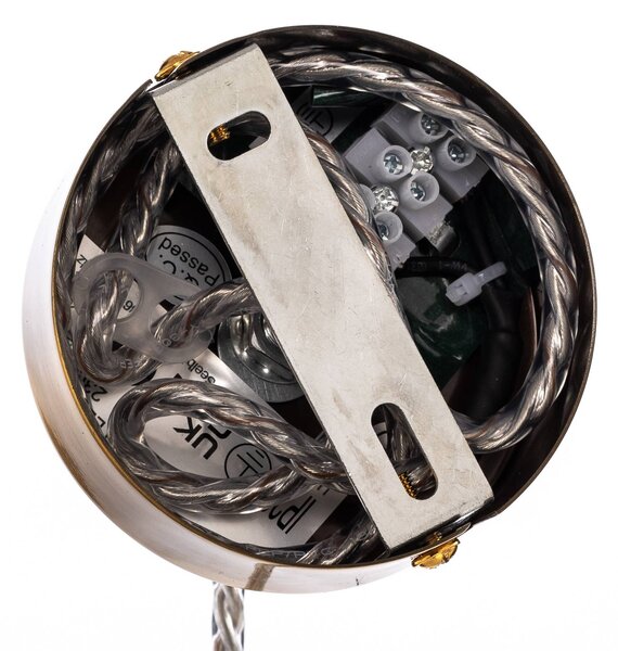 Lampa wisząca szklana Freylin Lucande, możliwość ściemniania, kremowy / amber, salon / jadalnia, szkło, antyczny