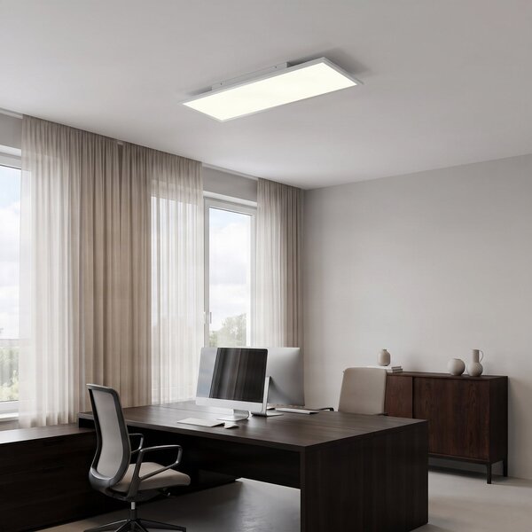 Lampa Sufitowa Lindby, Quais, biały, kuchnia, aluminium, nowoczesny