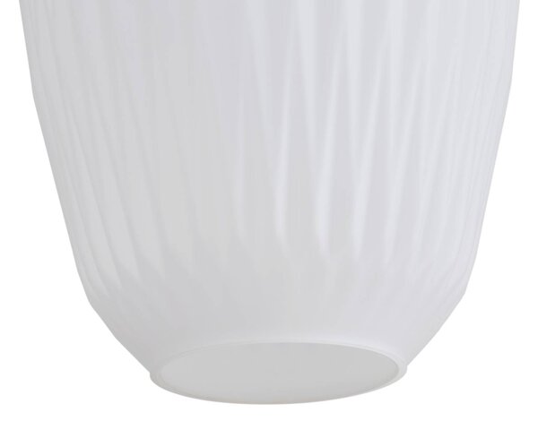 Lampa wisząca szklana Quinara Lucande, możliwość ściemniania, biały / opal, salon / jadalnia, szkło