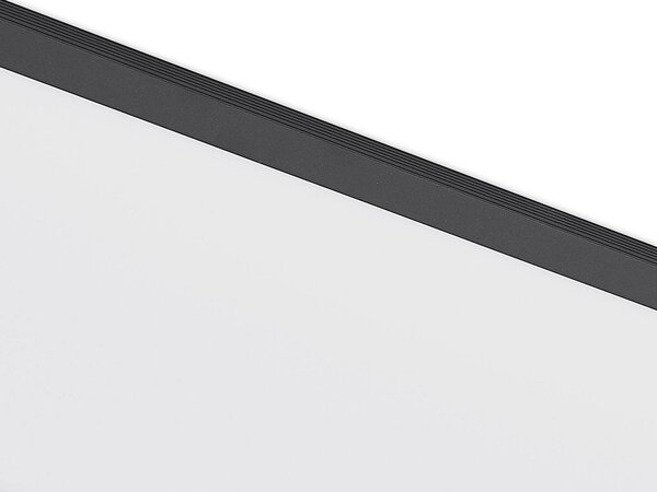 Panel LED Nelios Lindby, możliwość ściemniania, czarny, kuchnia, aluminium, nowoczesny