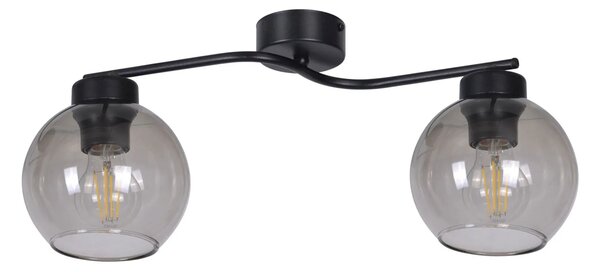 Dwupunktowa lampa sufitowa z dymionymi kloszami - A796-Ifitri