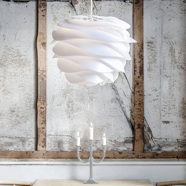 UMAGE Lampa wisząca designerska Carmina, możliwość ściemniania, biały / opal, salon / jadalnia, tworzywo sztuczne, design