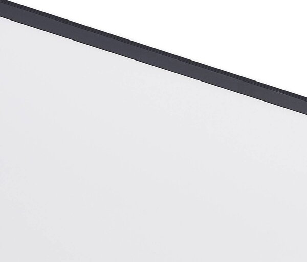 Panel LED Nelios Lindby, czarny, kuchnia, aluminium, nowoczesny