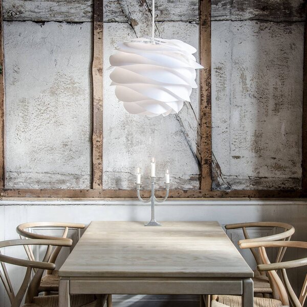 UMAGE Lampa wisząca designerska Carmina, możliwość ściemniania, biały / opal, salon / jadalnia, tworzywo sztuczne, design
