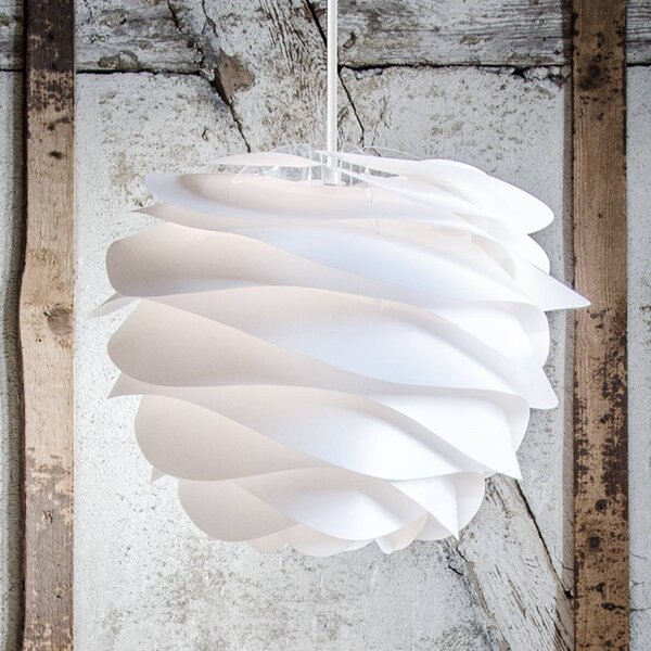 UMAGE Lampa wisząca designerska Carmina, możliwość ściemniania, biały / opal, salon / jadalnia, tworzywo sztuczne, design