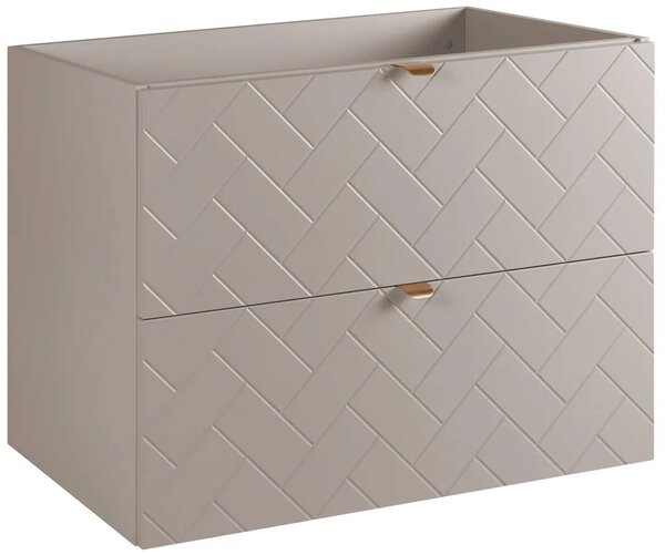 Kaszmirowa szafka pod umywalkę w jodełkę angielską 80 cm W4-E70