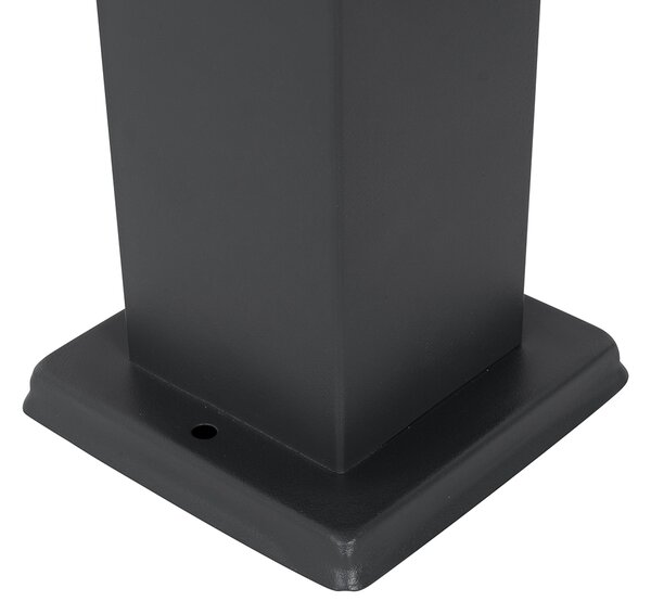 Lampa ogrodowa ciemnoszara 45 cm z gniazdem IP44 - Malios