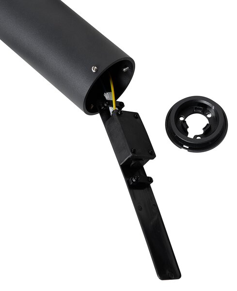 Stojąca lampa ogrodowa czarna 50 cm 2-światłowa regulowana - Duo