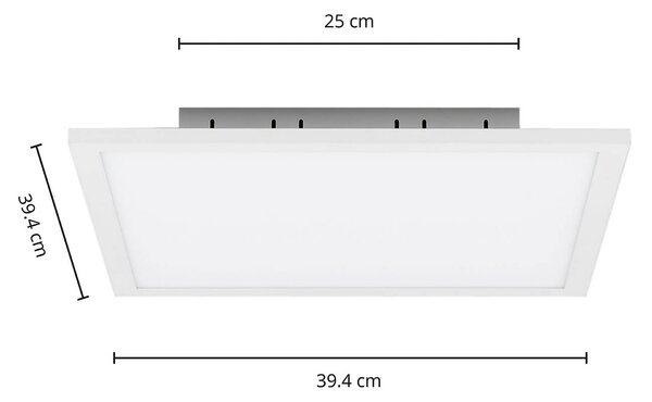 Panel LED Lysander Arcchio, możliwość ściemniania, biały / opal, biuro, aluminium, nowoczesny