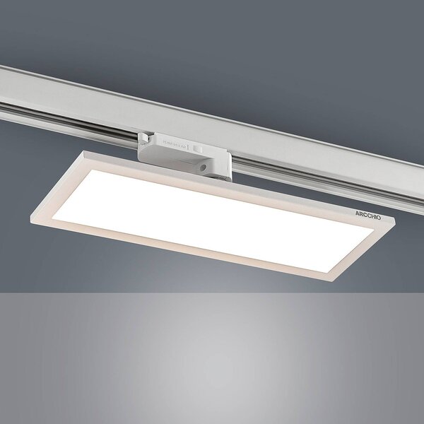 Arcchio Hairis 3-fazowy panel LED biały 4000 K, biały / opal, biuro, tworzywo sztuczne, nowoczesny