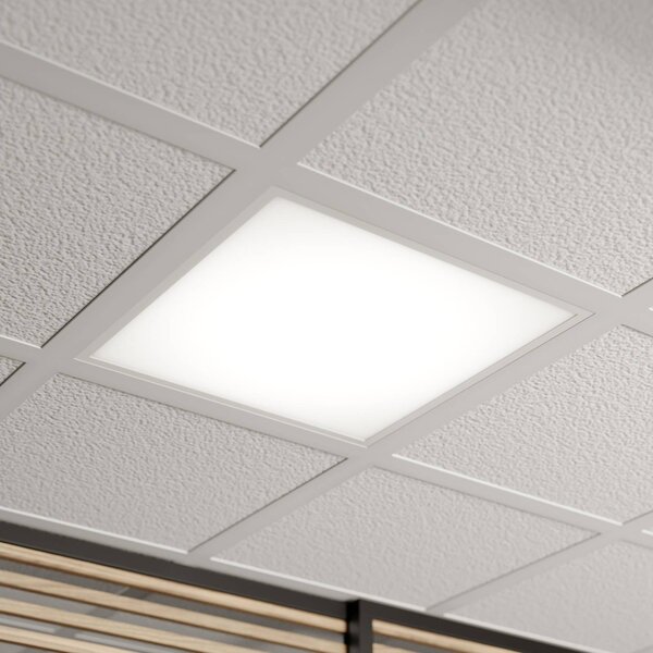 Panel LED Vinas Arcchio, biały / opal, biuro, tworzywo sztuczne, nowoczesny
