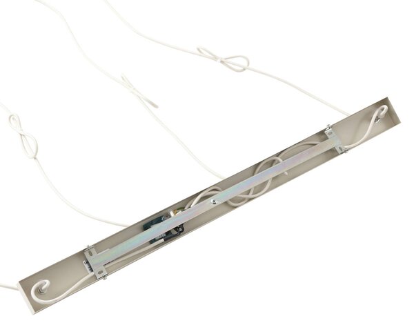 Lampa wisząca Ovelia Lindby, możliwość ściemniania, kremowy / amber, kuchnia, metal, nowoczesny