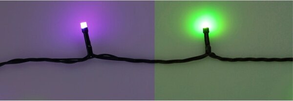 RGB Świąteczny łańcuch LED z pilotem 96 diod LED, kolorowy, 9,6 m