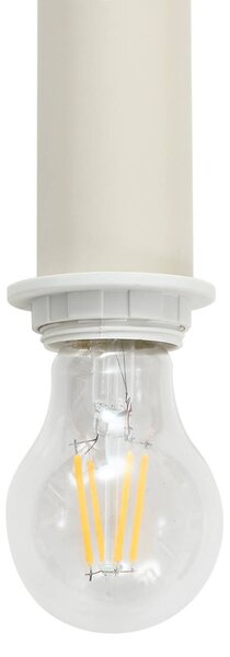 Lampa wisząca Ovelia Lindby, możliwość ściemniania, kremowy / amber, kuchnia, metal, nowoczesny