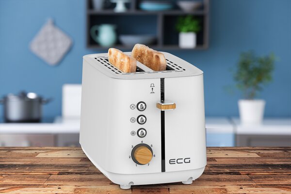 ECG ST 2768 toster Timber White