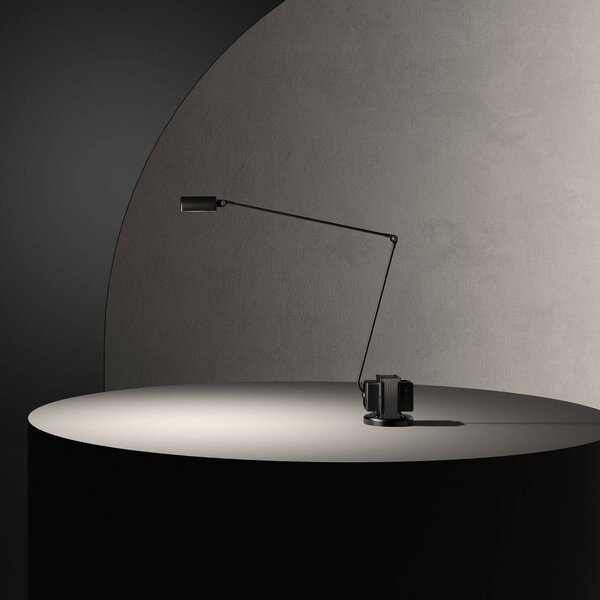 Lumina Lampa biurkowa LED Daphine, możliwość ściemniania, czarny, biuro, metal, nowoczesny