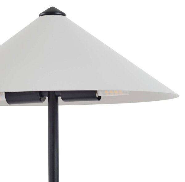 Lampa stołowa Norvik Lindby, czarny, salon / jadalnia, metal, nowoczesny