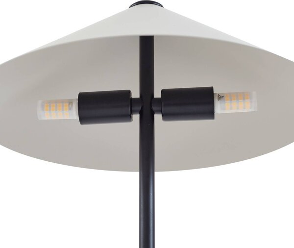 Lampa stołowa Norvik Lindby, czarny, salon / jadalnia, metal, nowoczesny
