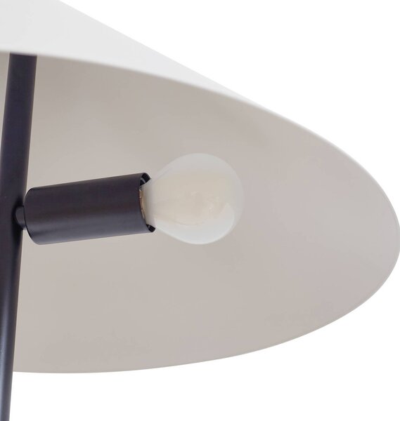Lampa stojąca Norvik Lindby, czarny, salon / jadalnia, metal, nowoczesny